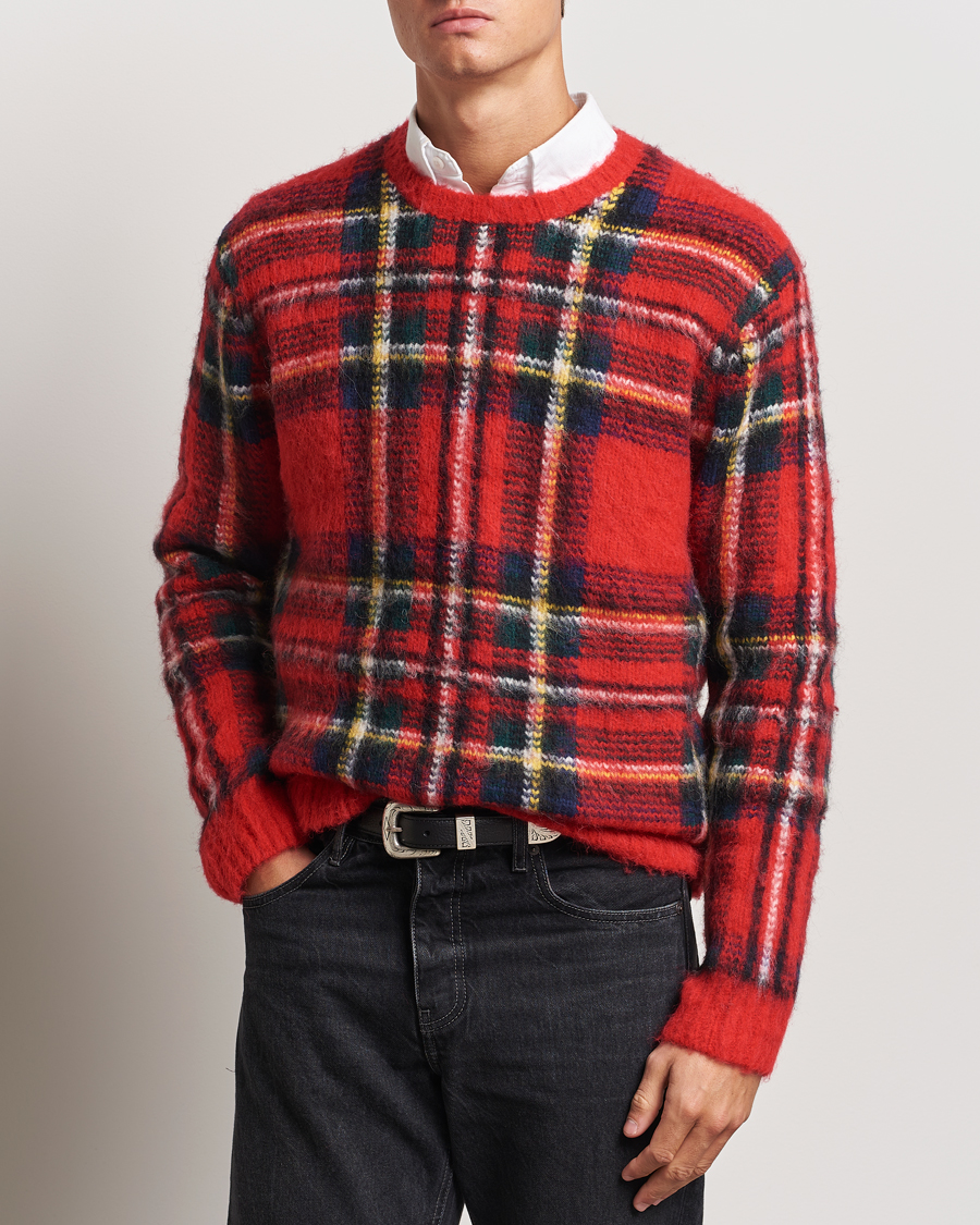 Mies | Puserot | Polo Ralph Lauren | Plaid Wool Sweater Red Combo