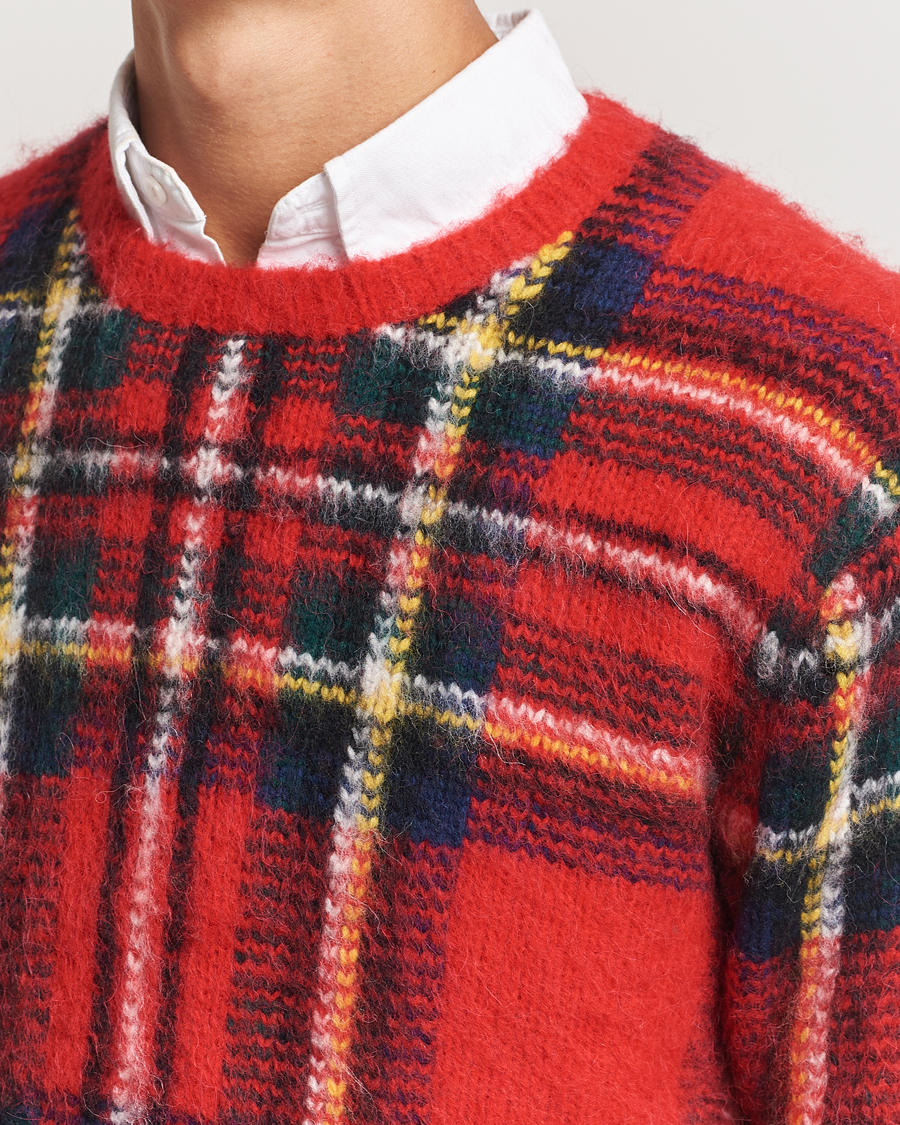 Mies | Puserot | Polo Ralph Lauren | Plaid Wool Sweater Red Combo