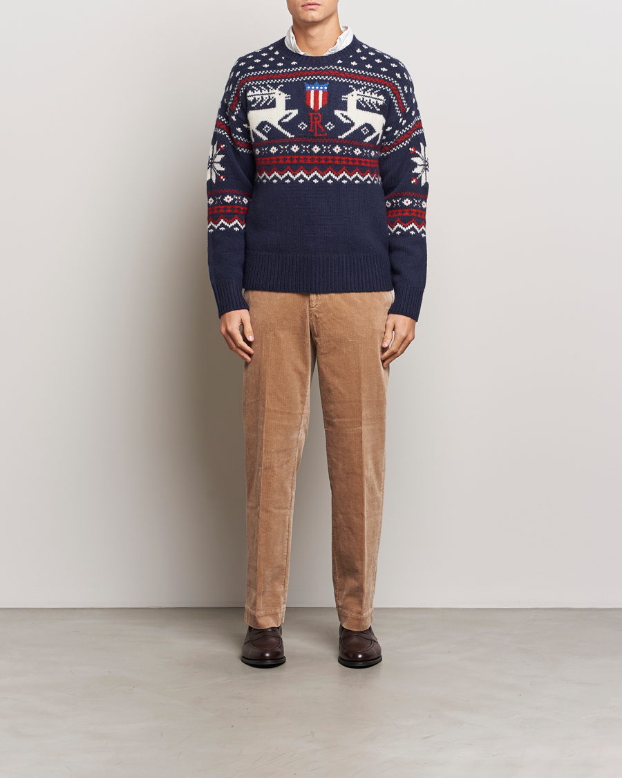 Mies | Puserot | Polo Ralph Lauren | Raindeer Wool Sweater Navy Combo