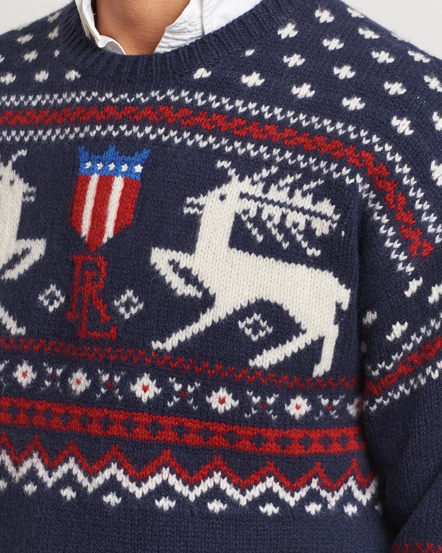 Mies | Puserot | Polo Ralph Lauren | Raindeer Wool Sweater Navy Combo