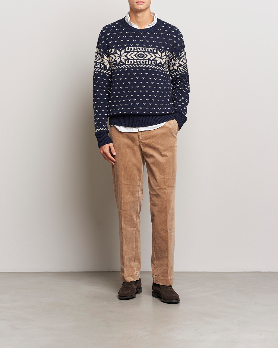 Mies | Puserot | Polo Ralph Lauren | Cotton/Cashmere Crew Neck Navy Combo