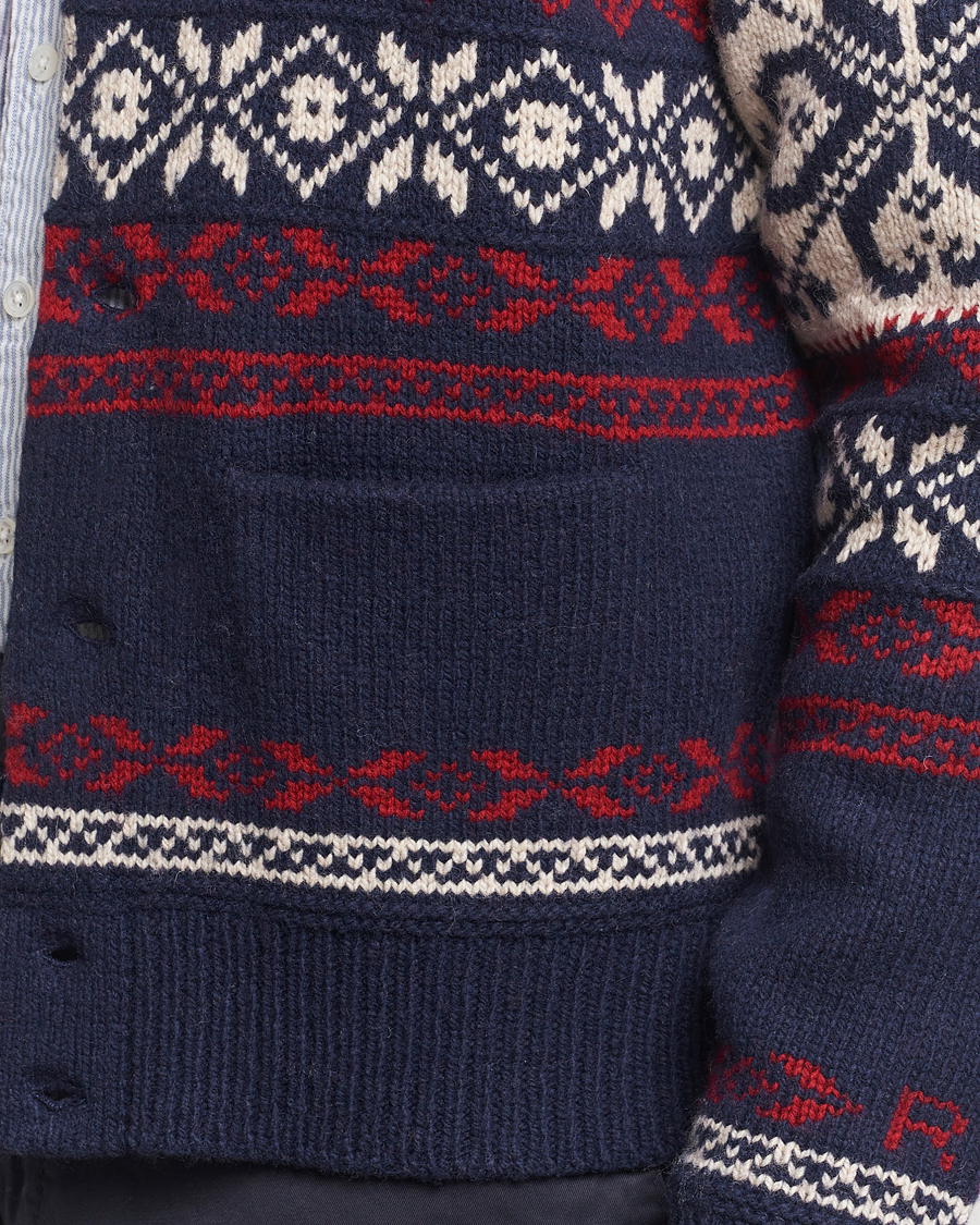 Mies | Puserot | Polo Ralph Lauren | Wool Blend Cardigan Navy Combo