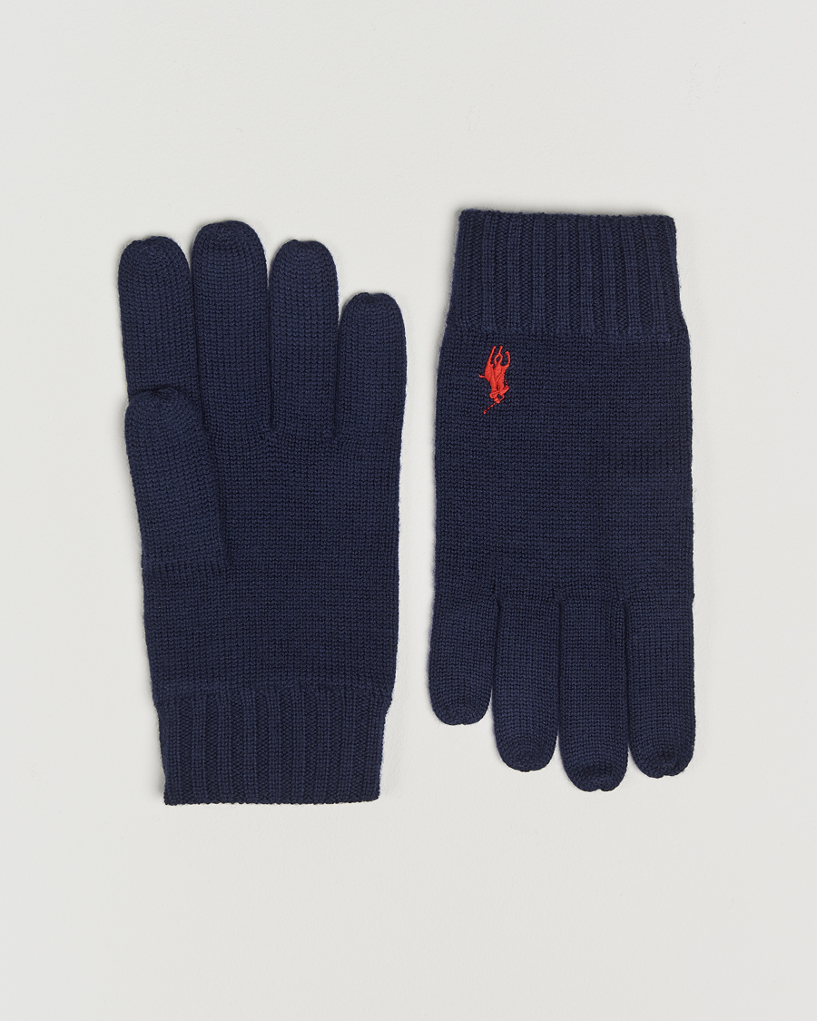Mies | Polo Ralph Lauren Merino Gloves Hunter Navy | Polo Ralph Lauren | Merino Gloves Hunter Navy