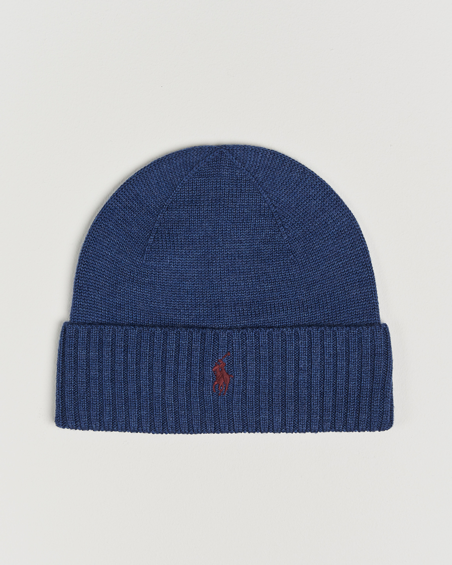 Mies | Polo Ralph Lauren Merino Beanie Rustic Navy Heather | Polo Ralph Lauren | Merino Beanie Rustic Navy Heather