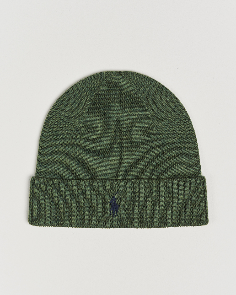 Mies | Polo Ralph Lauren Merino Beanie Classic Olive Heather | Polo Ralph Lauren | Merino Beanie Classic Olive Heather