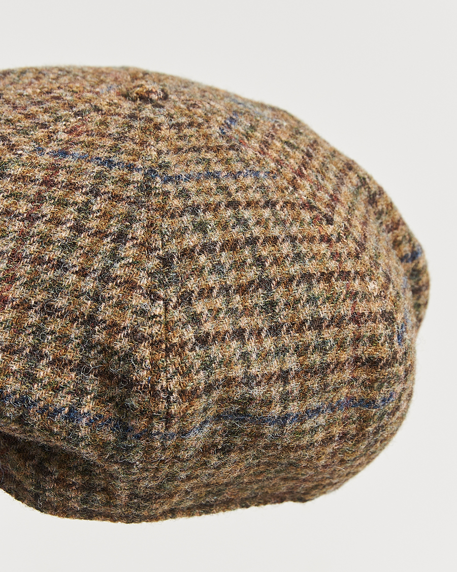 Mies | Polo Ralph Lauren Newsboy Herringbone Cap Sage/Tan | Polo Ralph Lauren | Newsboy Herringbone Cap Sage/Tan