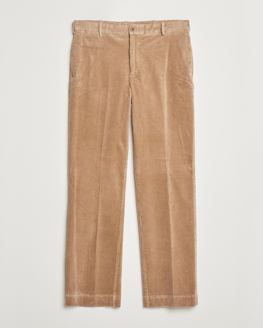 Mies | Housut | Polo Ralph Lauren | Corduroy Pleated Trousers Hazelnut