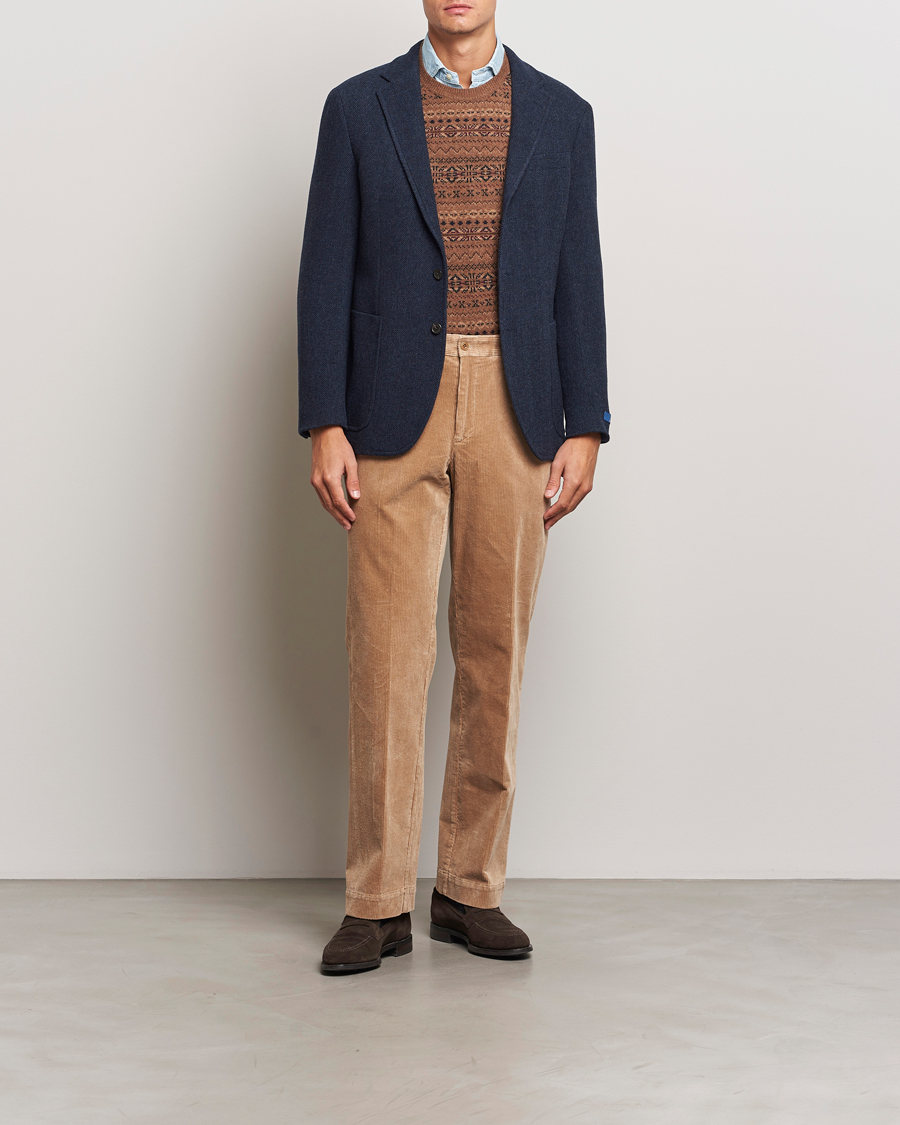 Mies | Housut | Polo Ralph Lauren | Corduroy Pleated Trousers Hazelnut