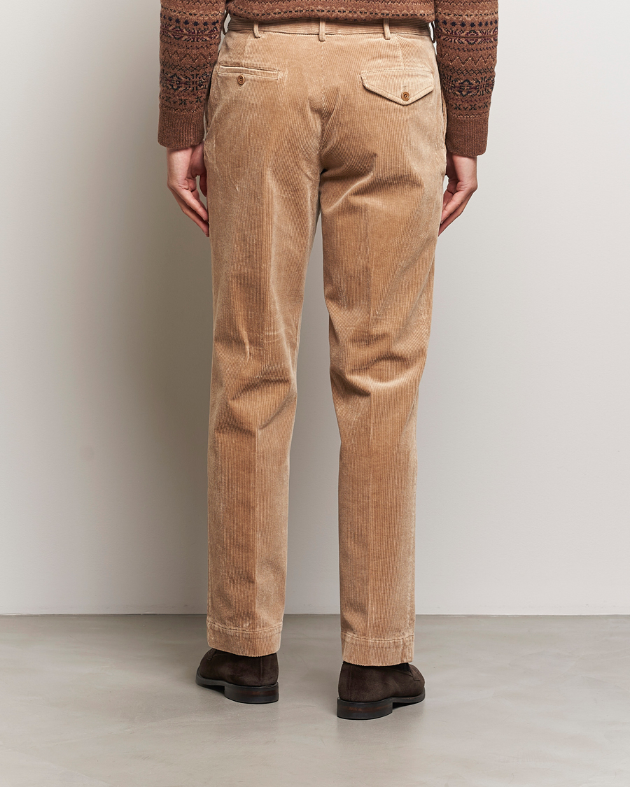 Mies | Housut | Polo Ralph Lauren | Corduroy Pleated Trousers Hazelnut