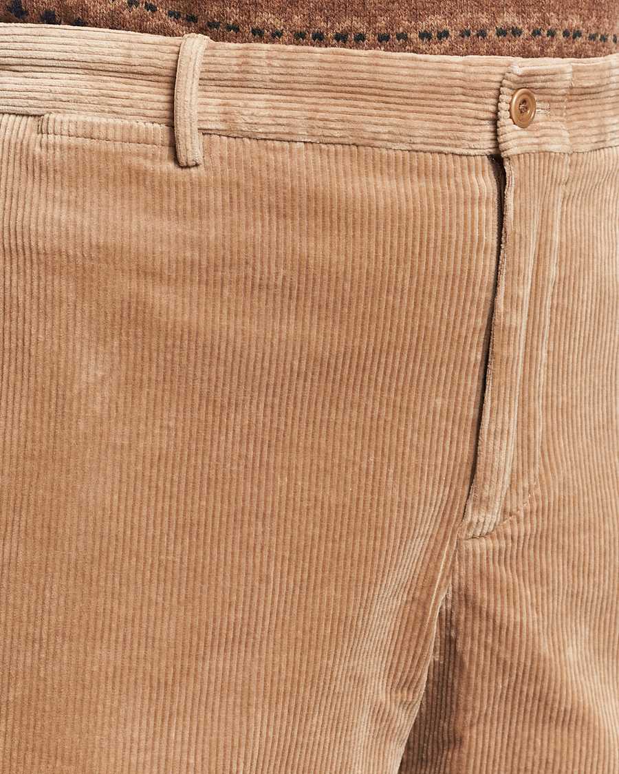Mies | Housut | Polo Ralph Lauren | Corduroy Pleated Trousers Hazelnut