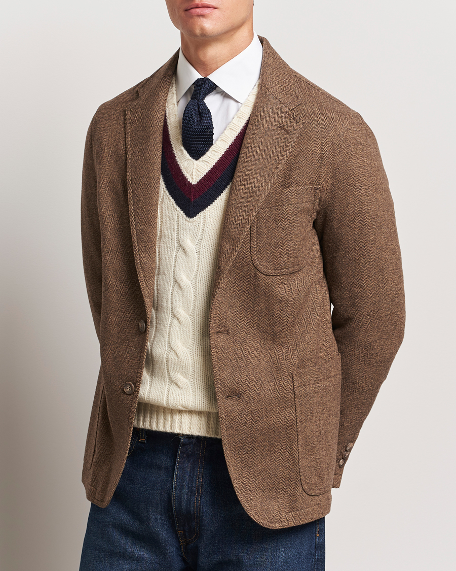 Mies | Pikkutakit | Polo Ralph Lauren | Classic Herringbone Sportcoat Brown/Tan