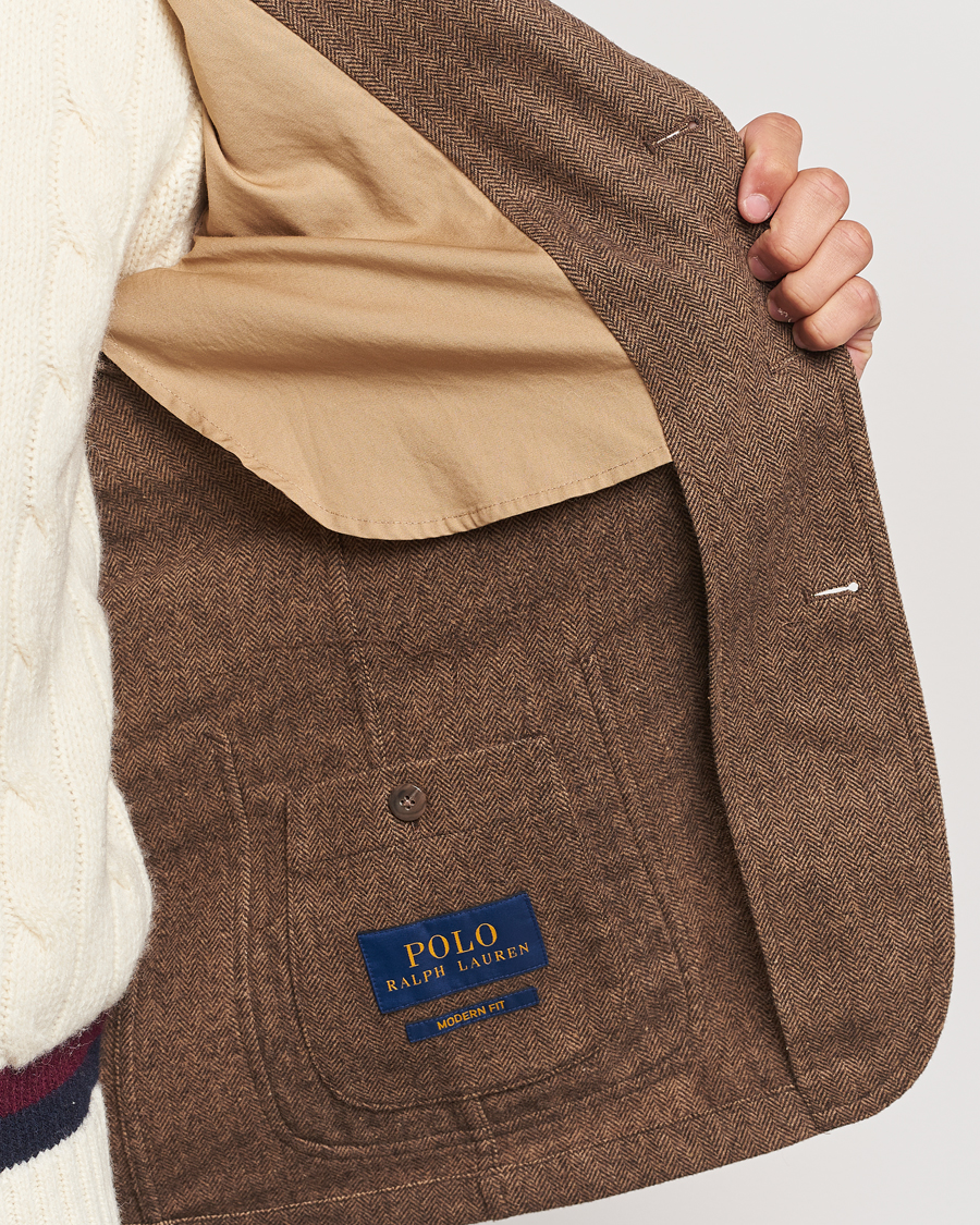 Mies | Pikkutakit | Polo Ralph Lauren | Classic Herringbone Sportcoat Brown/Tan