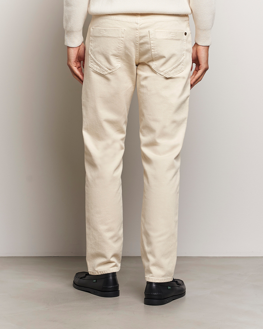 Mies | Housut | Incotex | 5-Pocket Bull Denim Pants Off White
