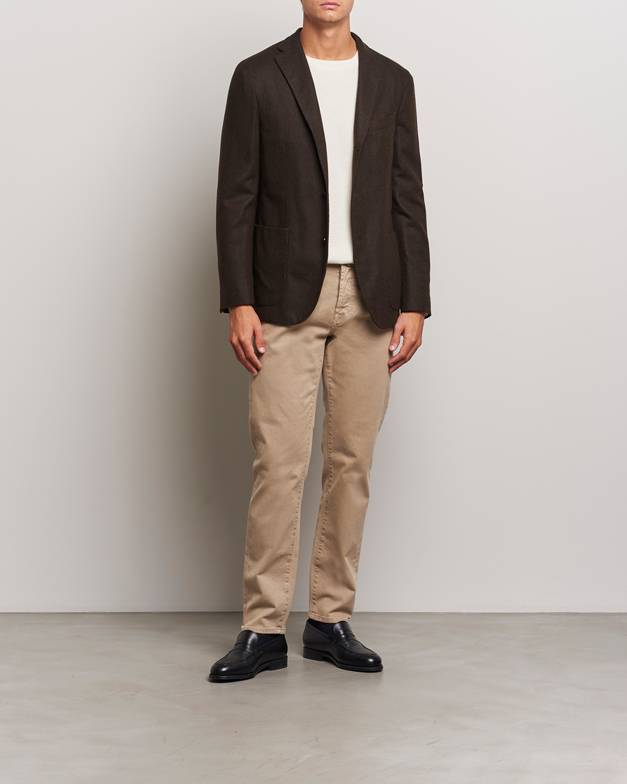 Mies | Housut | Incotex | 5-Pocket Bull Denim Pants Beige