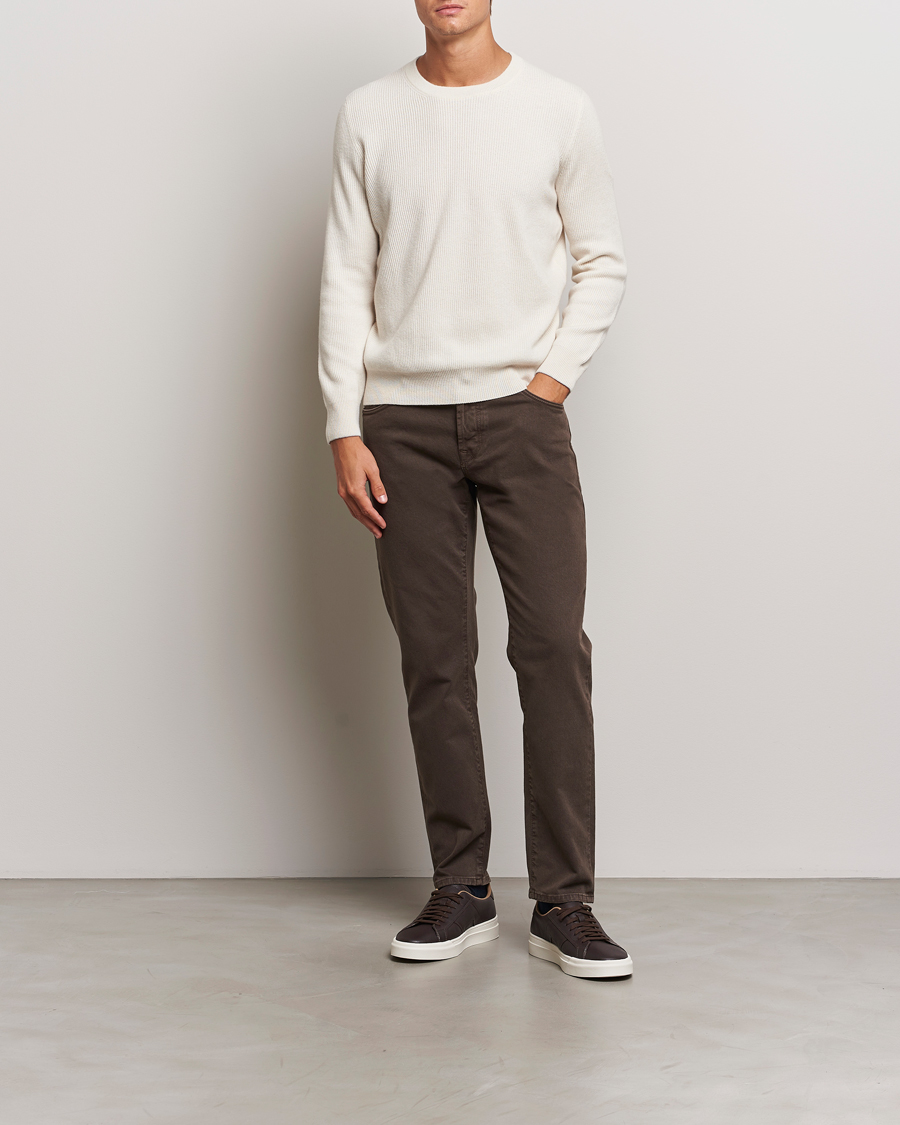 Mies | Housut | Incotex | 5-Pocket Bull Denim Pants Dark Brown