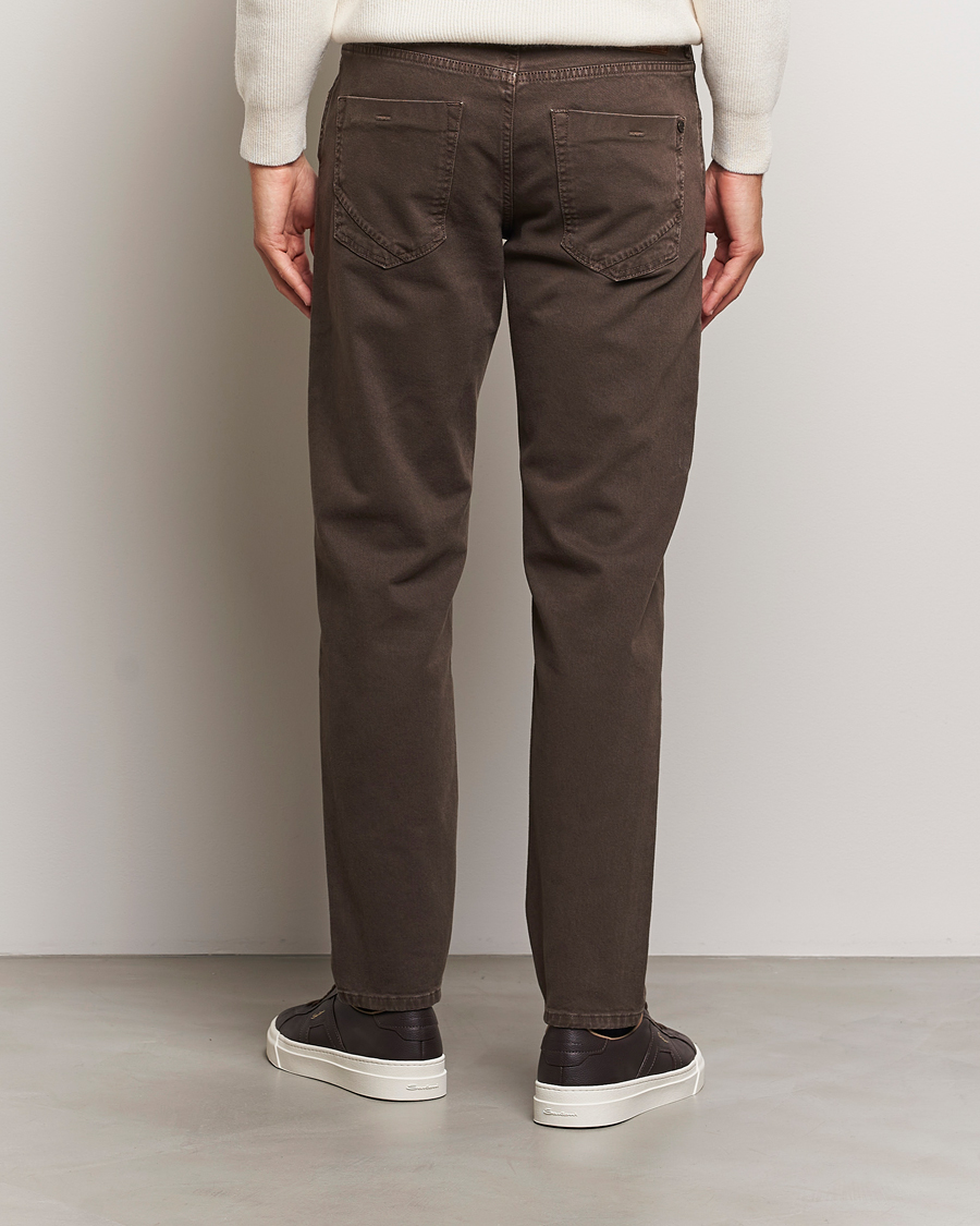 Mies | Housut | Incotex | 5-Pocket Bull Denim Pants Dark Brown