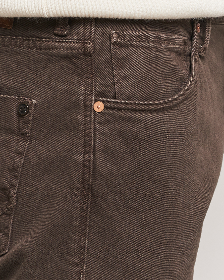 Mies | Housut | Incotex | 5-Pocket Bull Denim Pants Dark Brown