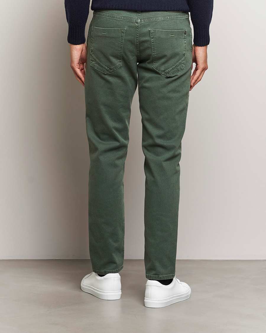 Mies | Housut | Incotex | 5-Pocket Bull Denim Pants Dark Green