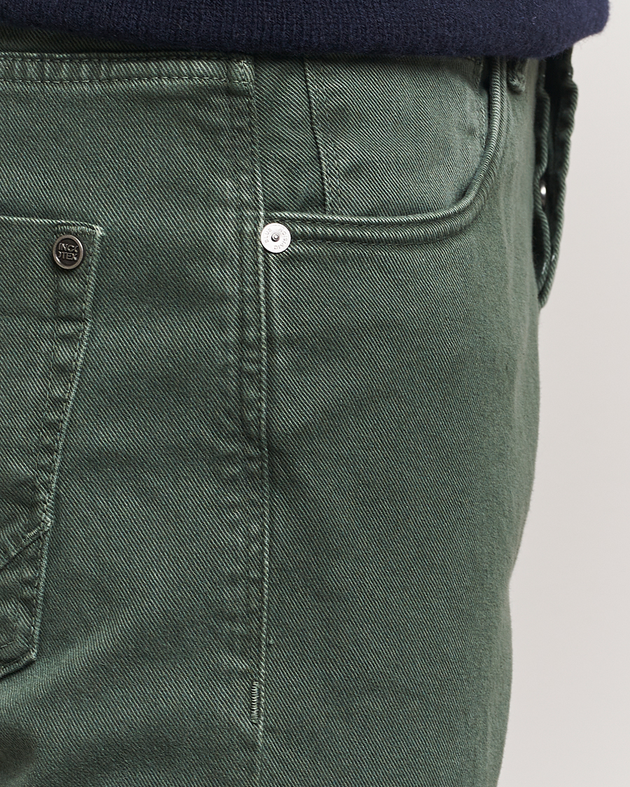 Mies | Housut | Incotex | 5-Pocket Bull Denim Pants Dark Green