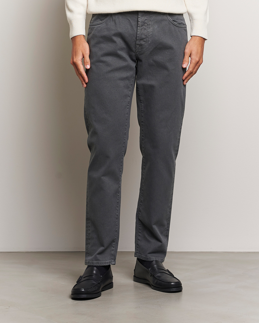 Mies | Housut | Incotex | 5-Pocket Bull Denim Pants Dark Grey