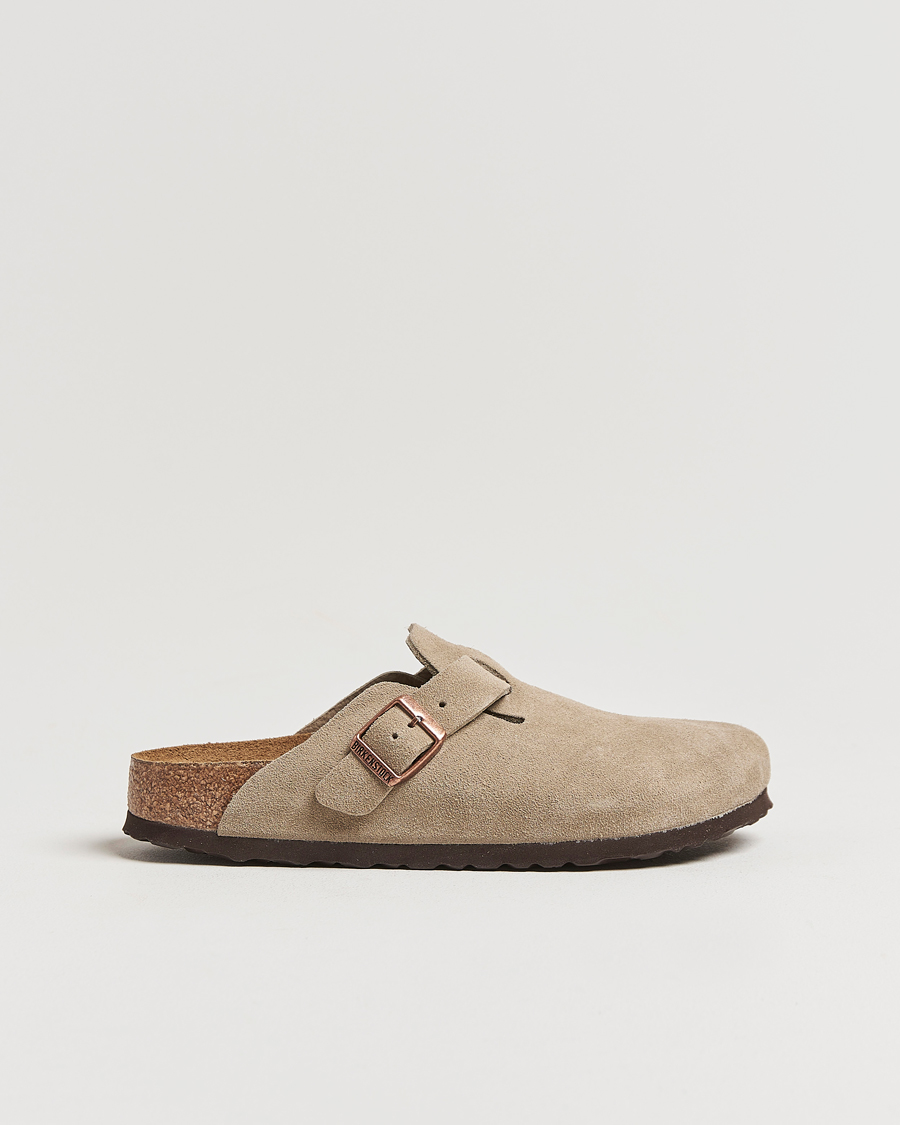 Mies | Sandaalit ja tohvelit | BIRKENSTOCK | Woman Boston Soft Footbed Taupe Suede