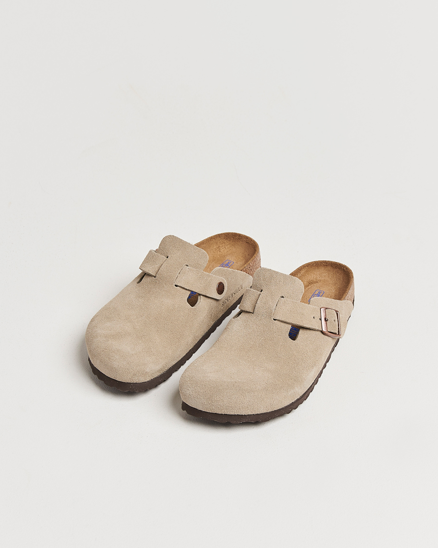 Mies | Sandaalit ja tohvelit | BIRKENSTOCK | Woman Boston Soft Footbed Taupe Suede