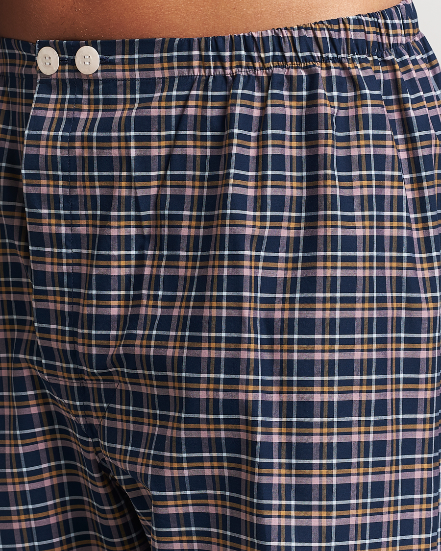 Mies | Yöpuvut ja kylpytakit | Derek Rose | Cotton Checked Pyjama Set Navy