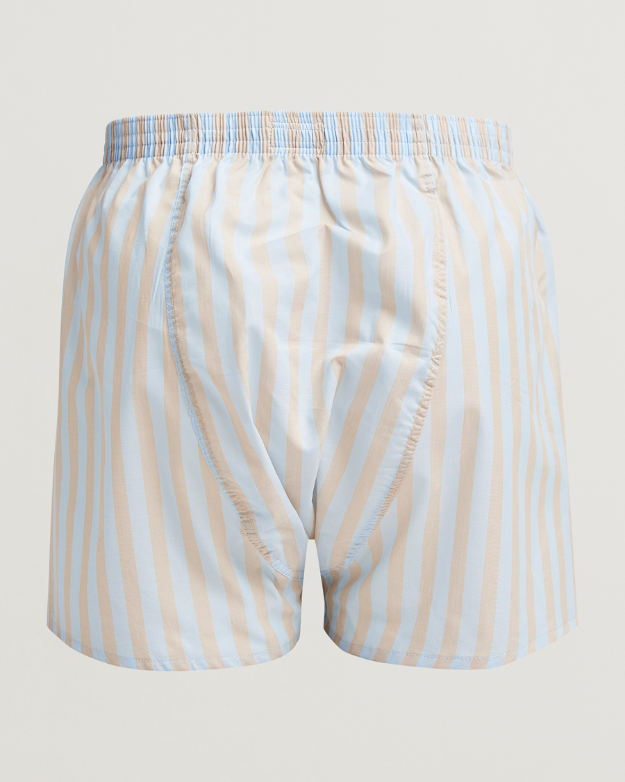 Mies | Alusvaatteet | Derek Rose | Classic Fit Woven Cotton Boxer Shorts Light Blue