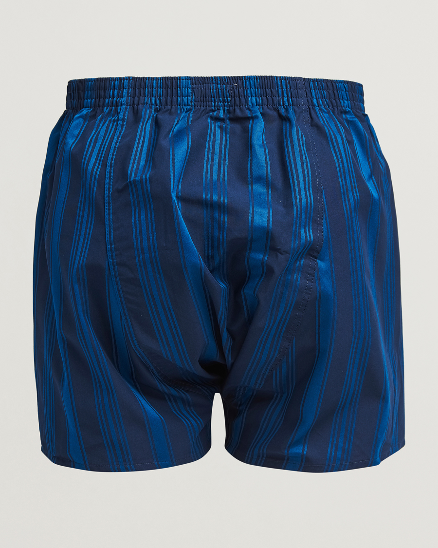 Mies | Alusvaatteet | Derek Rose | Classic Fit Woven Cotton Boxer Shorts Navy
