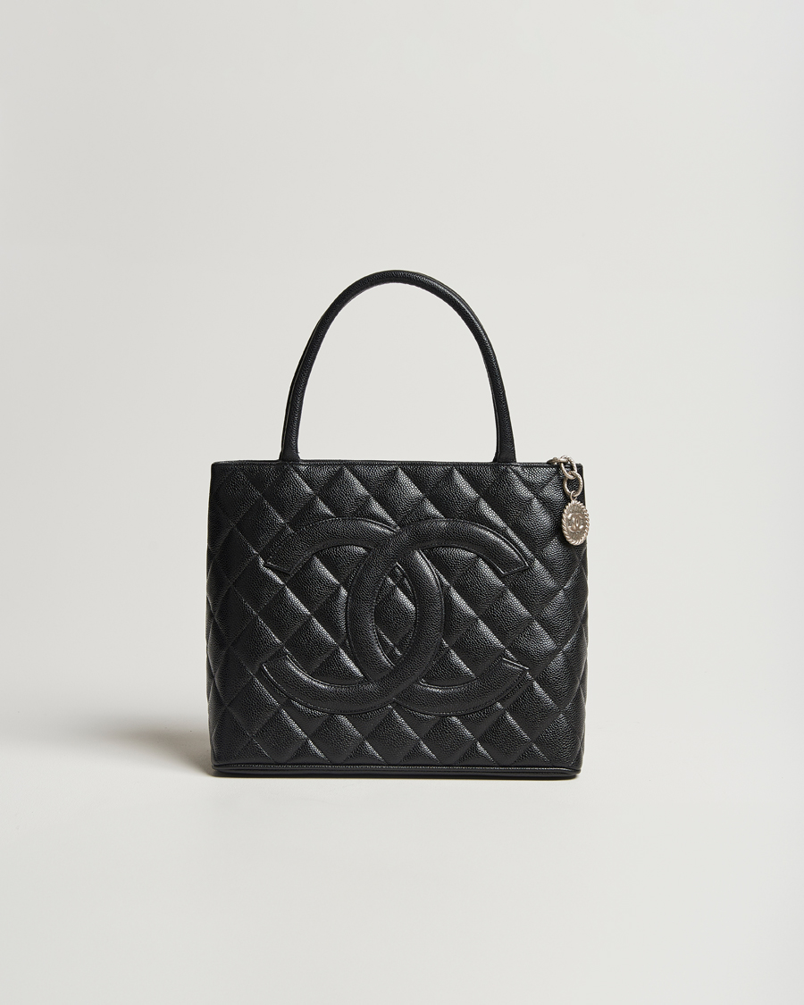 Mies | Chanel Pre-Owned Médallion Tote Bag Black Caviar | Chanel Pre-Owned | Médallion Tote Bag Black Caviar