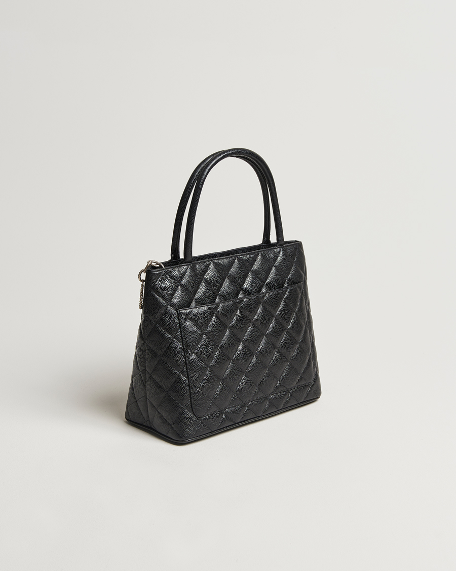 Mies | Chanel Pre-Owned Médallion Tote Bag Black Caviar | Chanel Pre-Owned | Médallion Tote Bag Black Caviar
