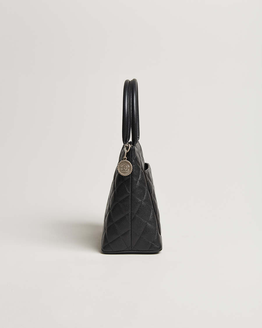 Mies | Chanel Pre-Owned Médallion Tote Bag Black Caviar | Chanel Pre-Owned | Médallion Tote Bag Black Caviar