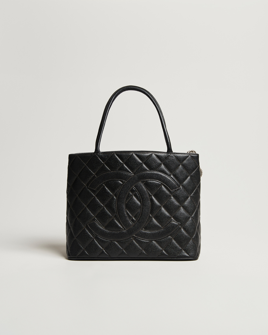 Mies | Chanel Pre-Owned Médallion Tote Bag Black Caviar | Chanel Pre-Owned | Médallion Tote Bag Black Caviar