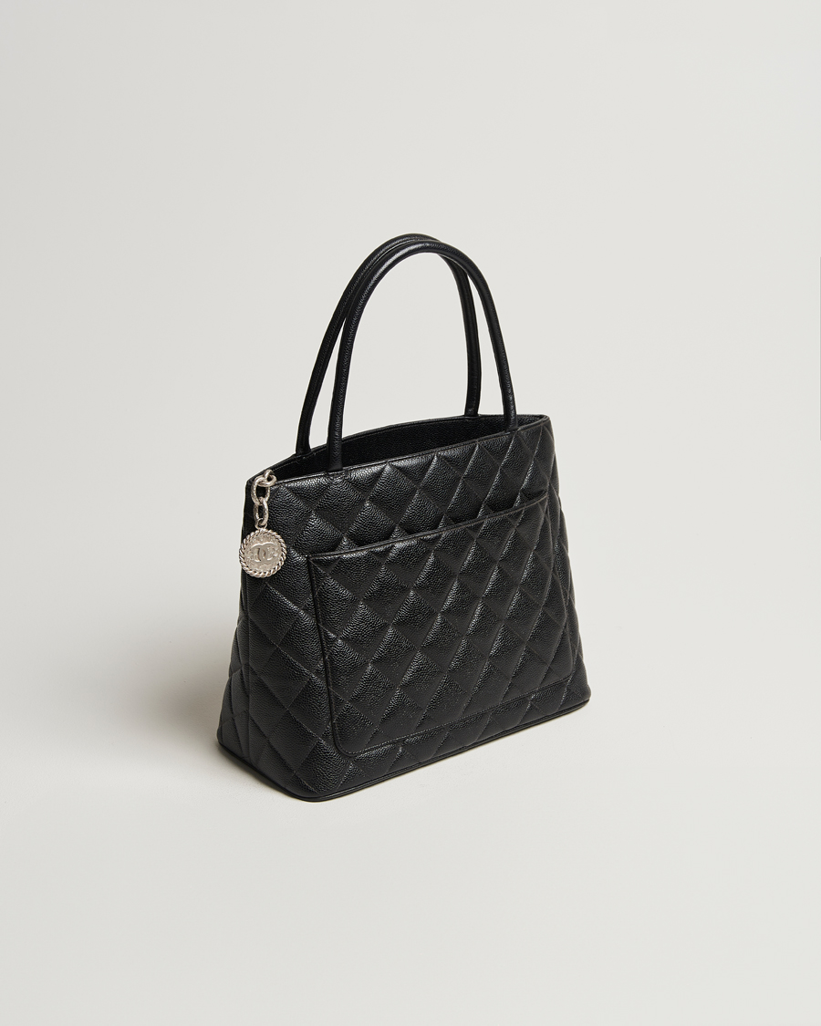 Mies | Chanel Pre-Owned Médallion Tote Bag Black Caviar | Chanel Pre-Owned | Médallion Tote Bag Black Caviar