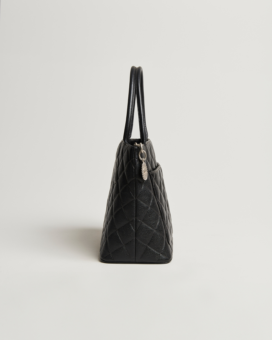 Mies | Chanel Pre-Owned Médallion Tote Bag Black Caviar | Chanel Pre-Owned | Médallion Tote Bag Black Caviar