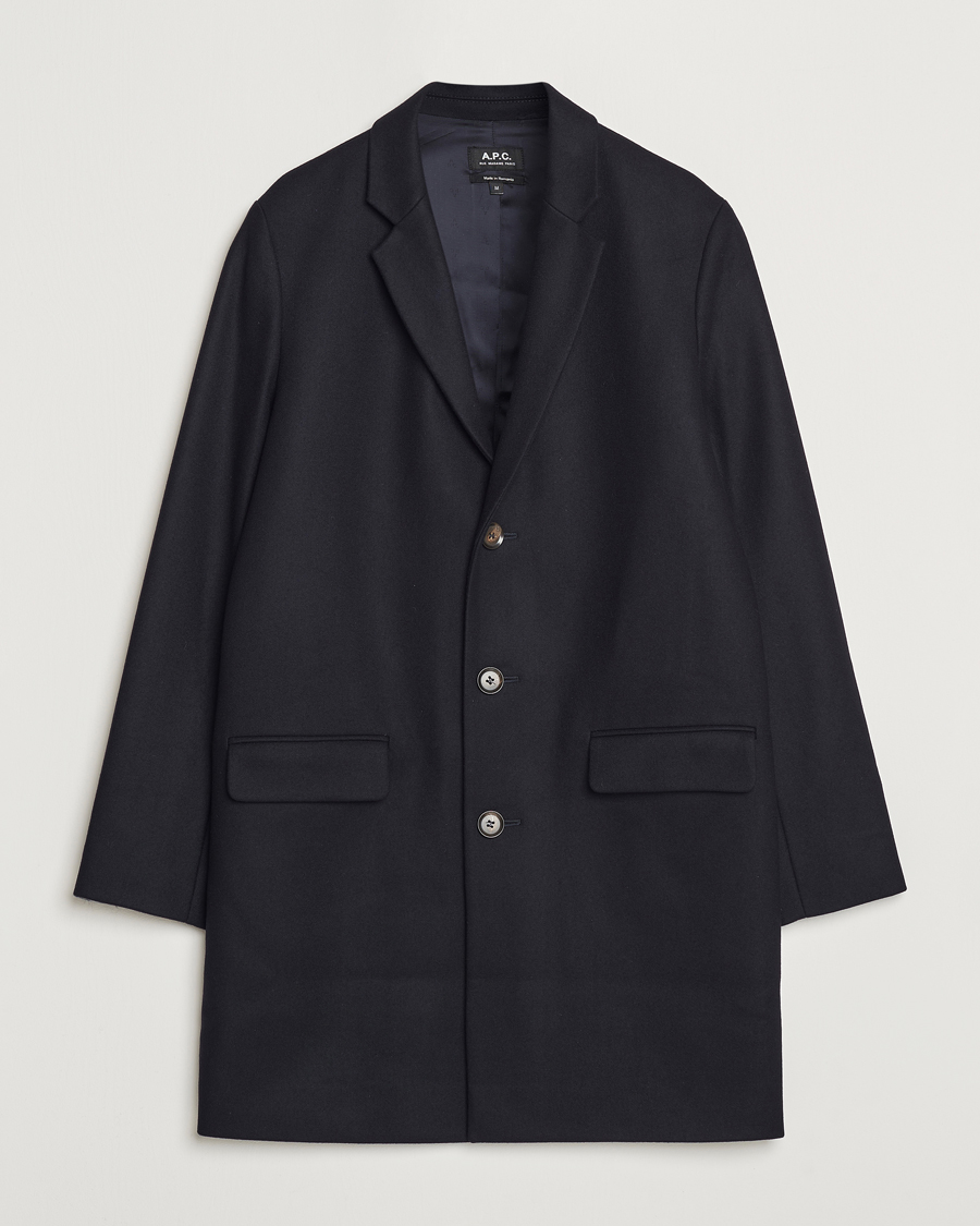 Mies | Takit | A.P.C. | Visconti Wool/Cashmere Coat Dark Blue