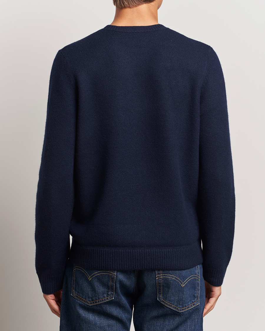 Mies | Puserot | A.P.C. | Edward Wool Knitted Sweater Dark Navy