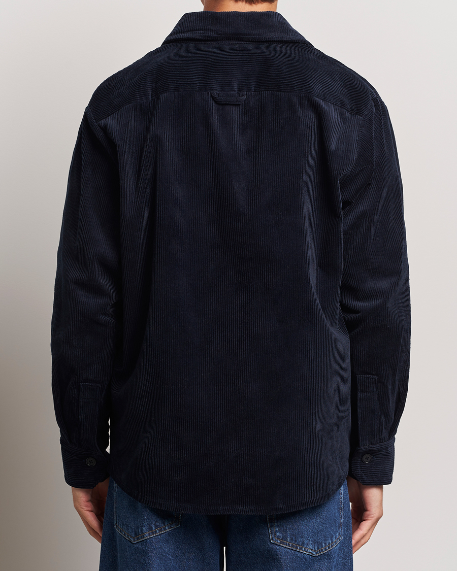 Mies | Kauluspaidat | A.P.C. | Bobby Corduroy Overshirt Dark Navy