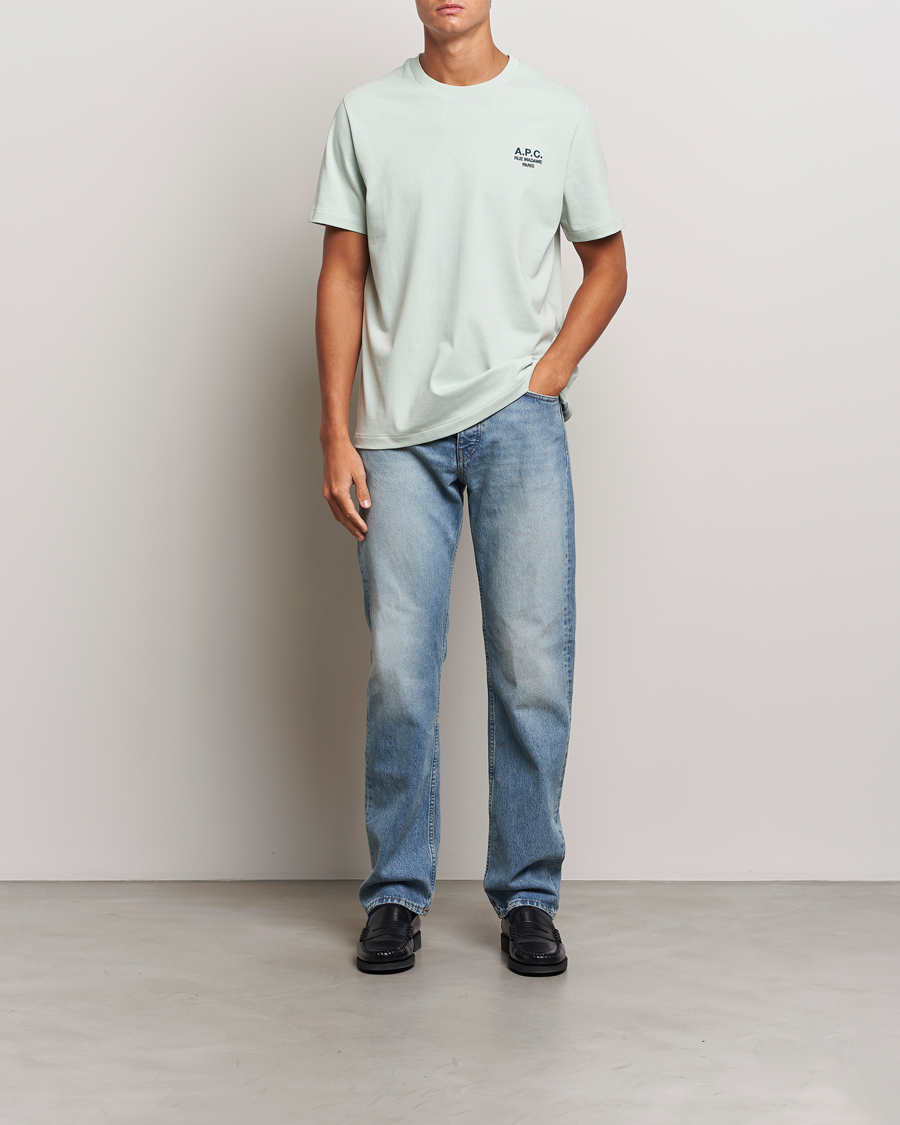 Mies | T-paidat | A.P.C. | Rue Madame T-Shirt Light Green