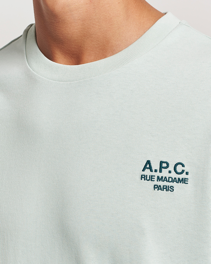 Mies | T-paidat | A.P.C. | Rue Madame T-Shirt Light Green