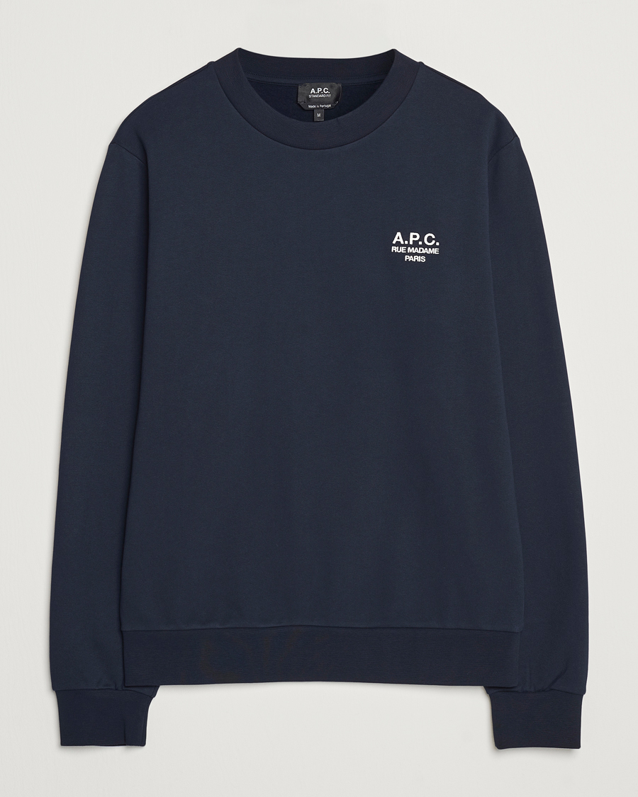 Mies | Puserot | A.P.C. | Rue Madame Sweatshirt Dark Navy