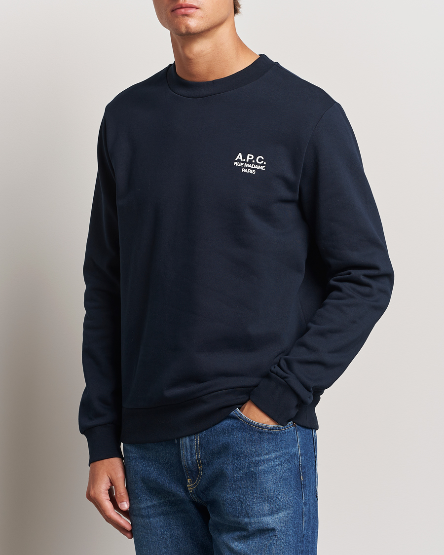 Mies | Puserot | A.P.C. | Rue Madame Sweatshirt Dark Navy