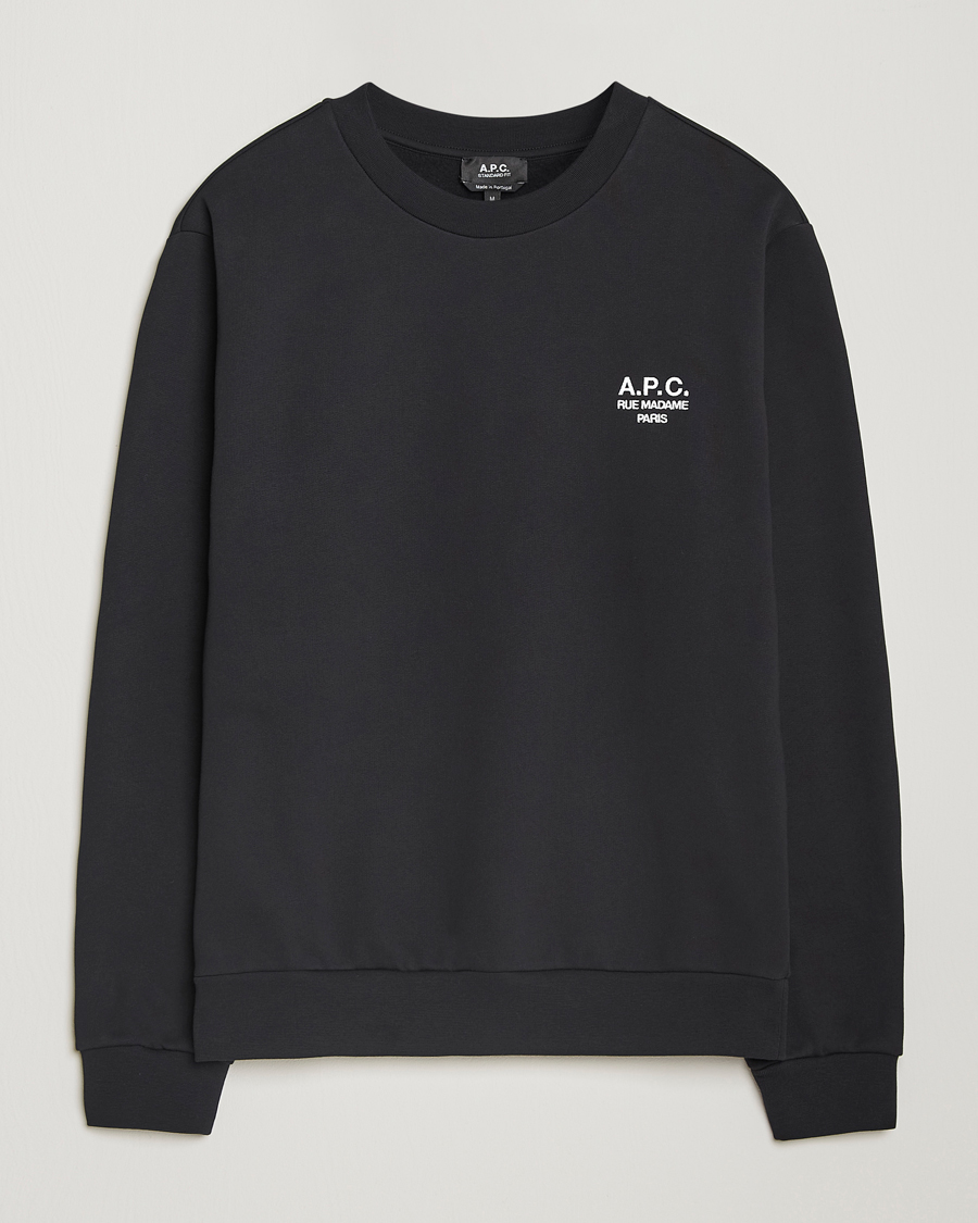 Mies | Puserot | A.P.C. | Rue Madame Sweatshirt Black/White