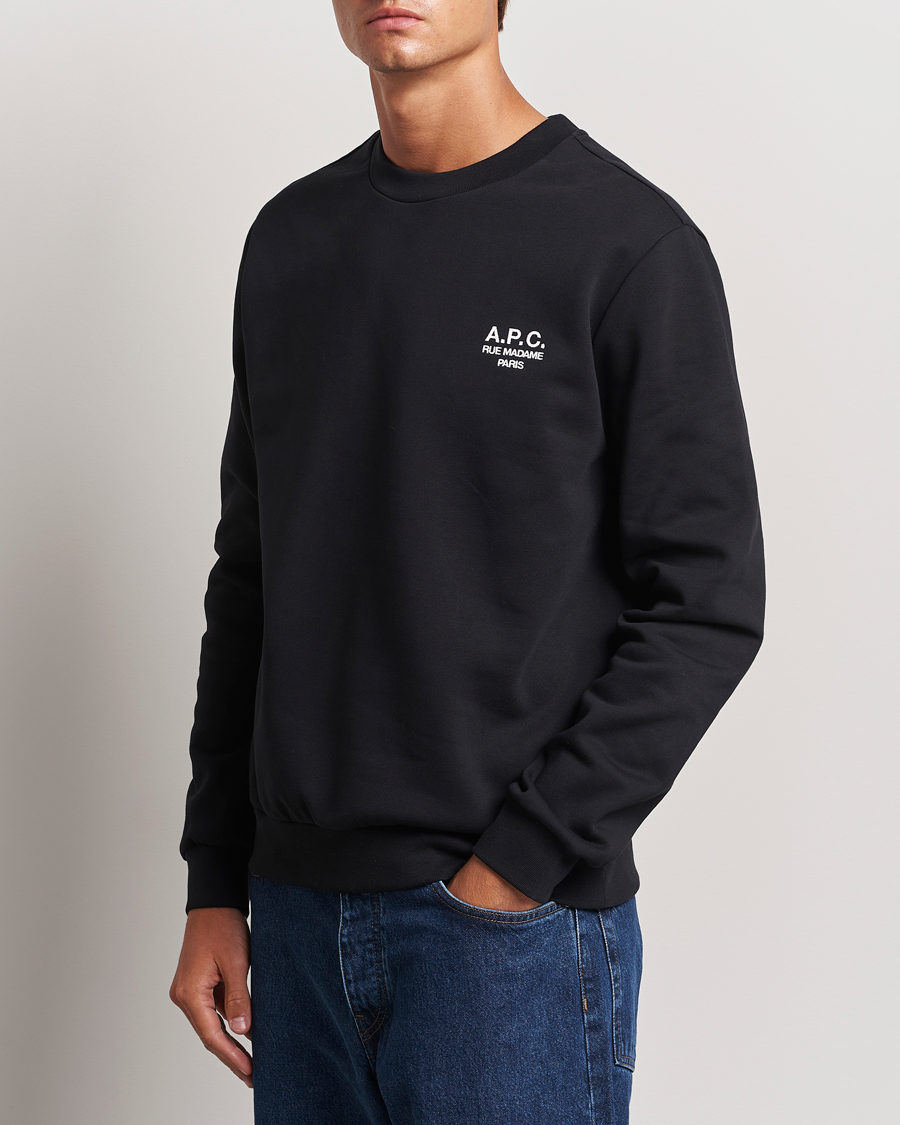 Mies | Puserot | A.P.C. | Rue Madame Sweatshirt Black/White