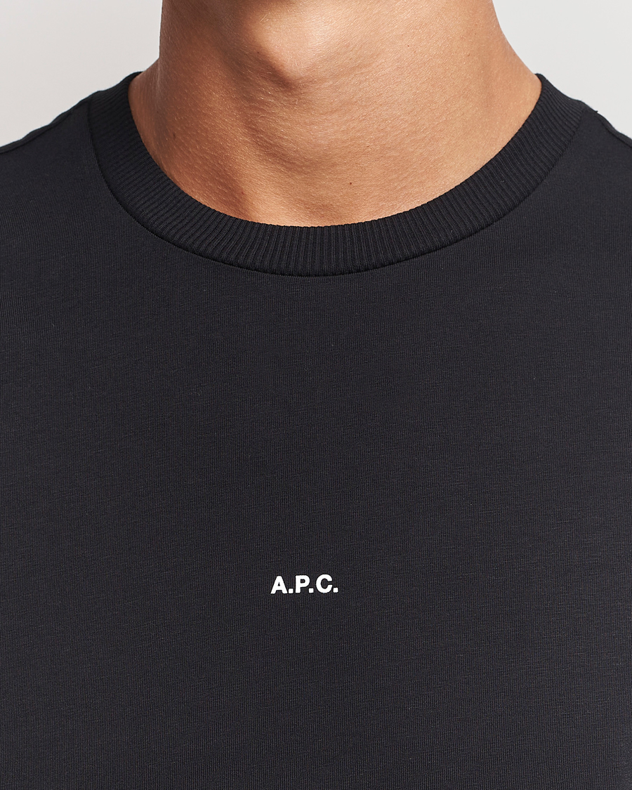 Mies | T-paidat | A.P.C. | Boxy Micro Center Logo T-Shirt Black