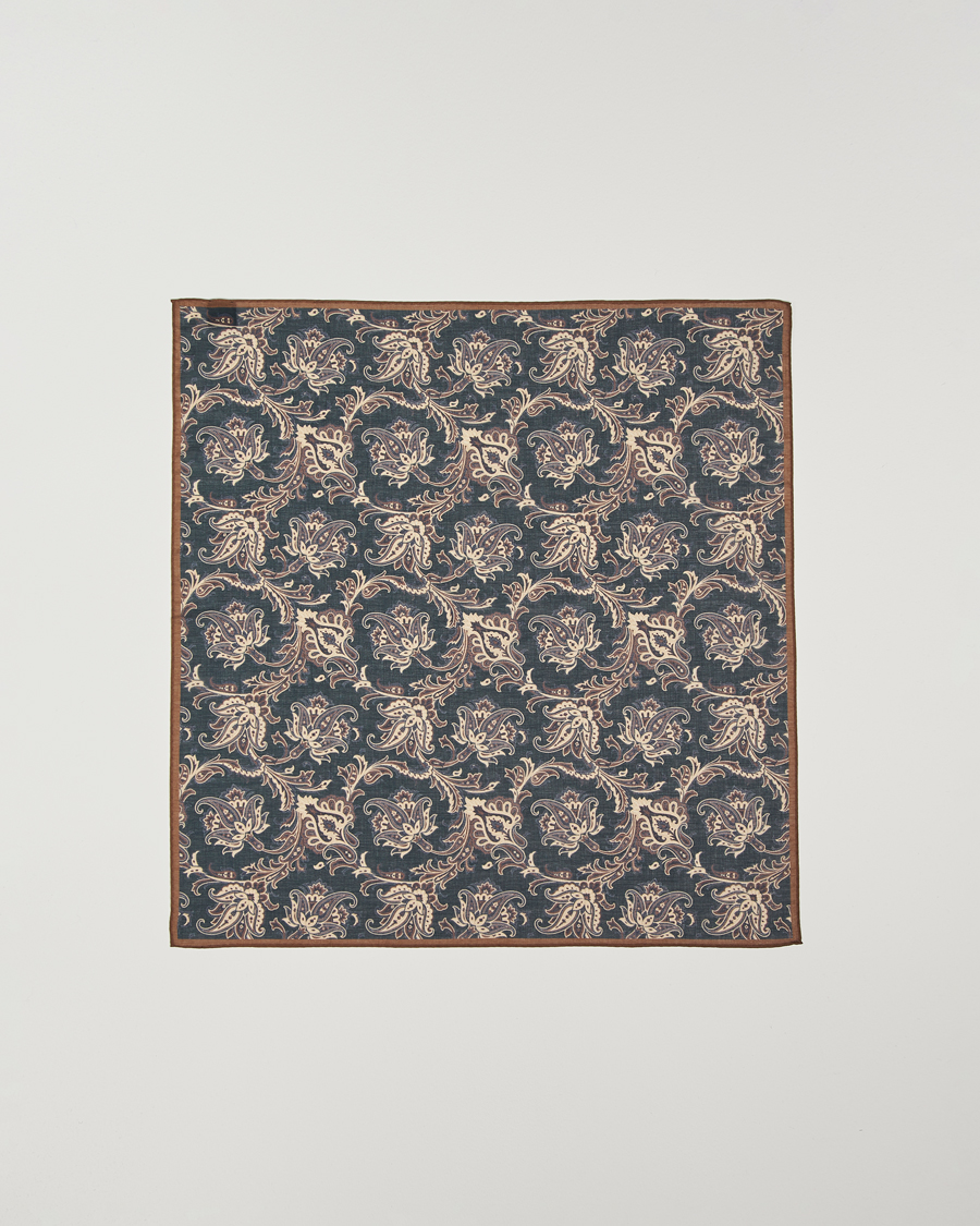 Mies | Amanda Christensen Cotton Voilé Printed Paisley Bandana Black | Amanda Christensen | Cotton Voilé Printed Paisley Bandana Black