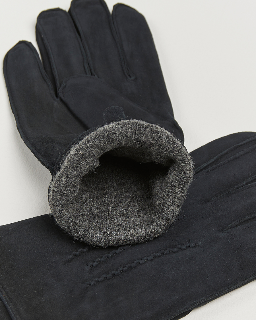 Mies | Amanda Christensen Lined Suede Gloves Black | Amanda Christensen | Lined Suede Gloves Black