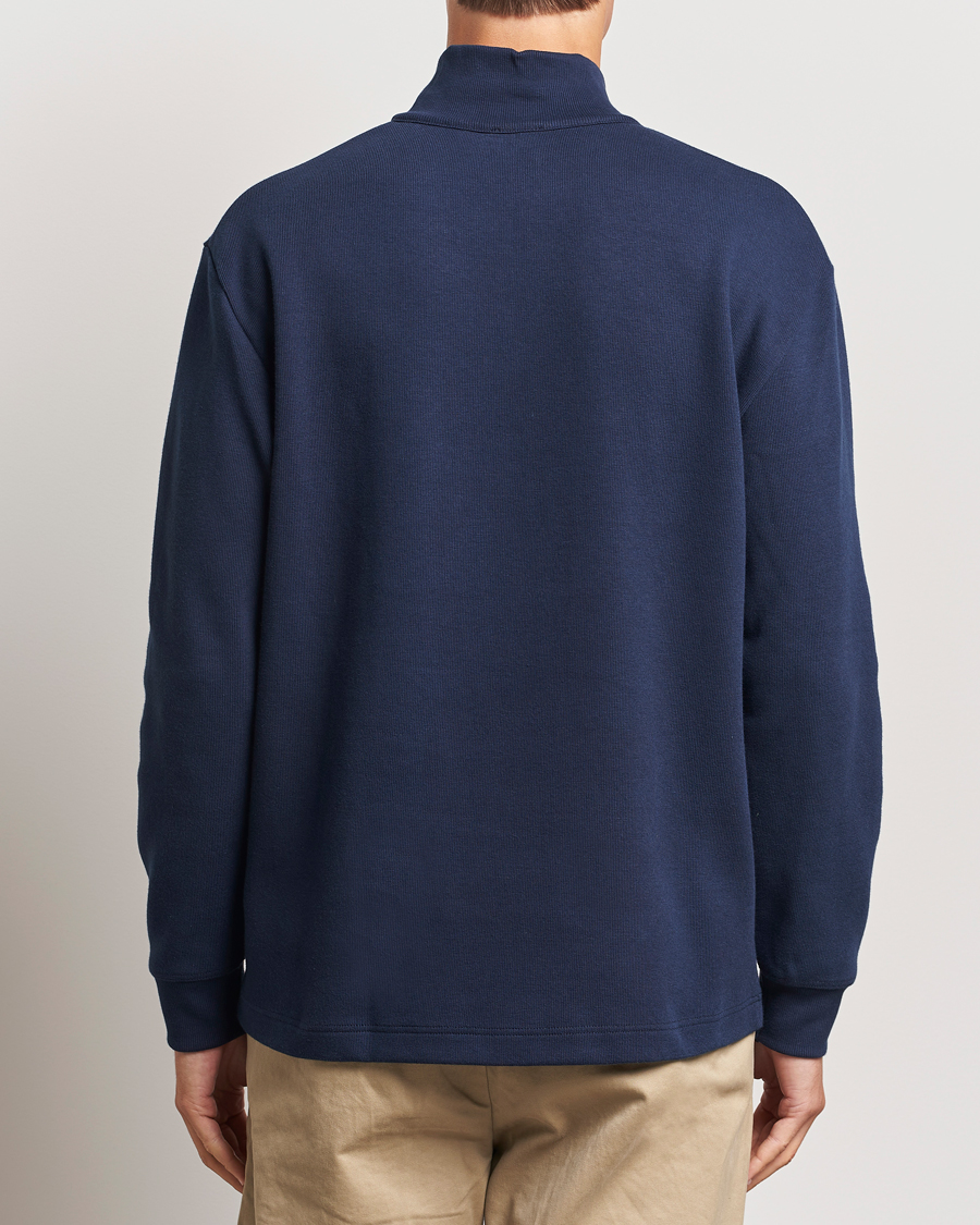 Mies | Puserot | Armor-lux | Camionneur Cotton Half Zip Sweater Deep Marine