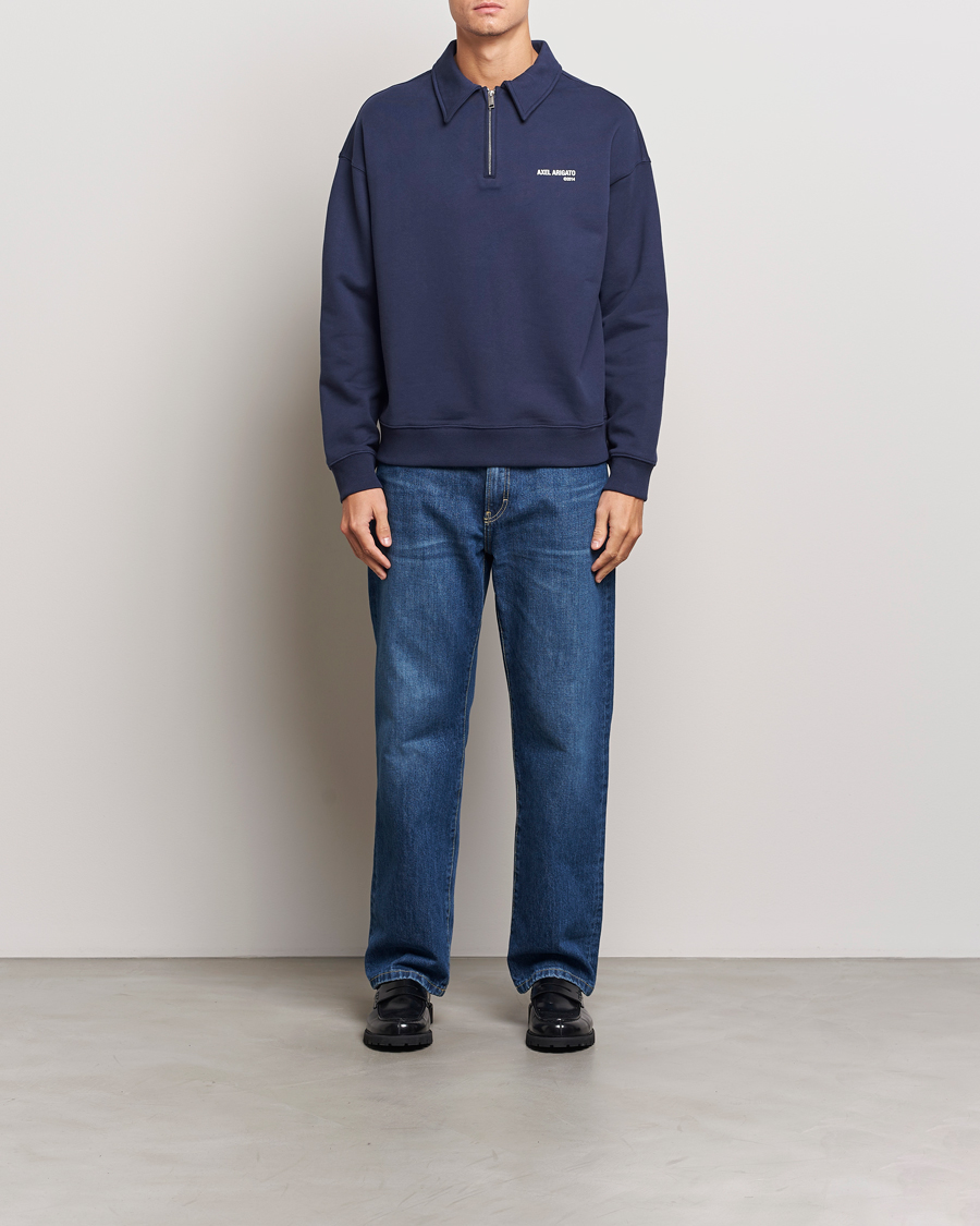 Mies | Puserot | Axel Arigato | Remi Half Zip Sweater Navy