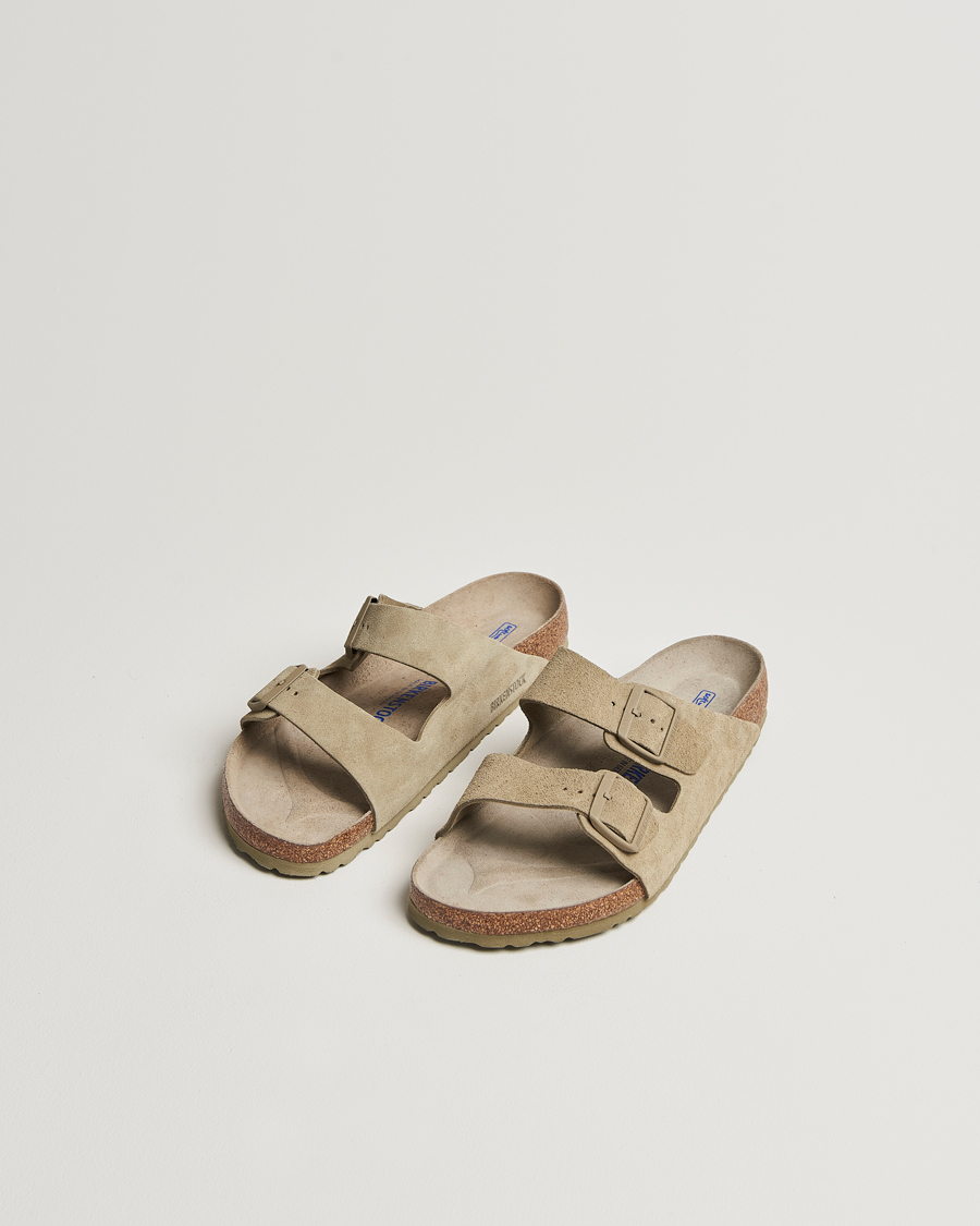Mies | Sandaalit ja tohvelit | BIRKENSTOCK | Arizona Soft Footbed Faded Khaki Suede
